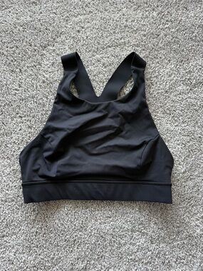 lululemon athletica Black High-Neck Racerback Sports Bra